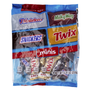 Assorted Chocolates: Twix, 3 Musketeers, Milky Way, SNICKERS, 235 g