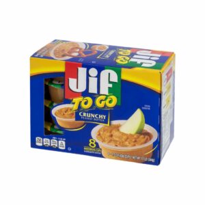 JIF Crunchy Peanut Butter To Go, 8 x 43 g
