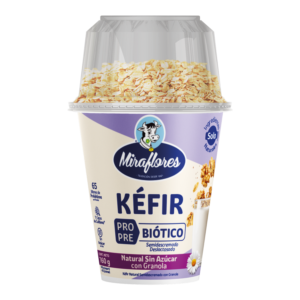 MIRAFLORES Natural Kefir Yogurt (Spoonable) + Granola Cup, 160 g