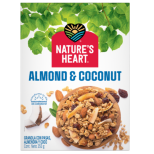 NATURE’S HEART Crunchy Almond and Coconut Granola 350 g